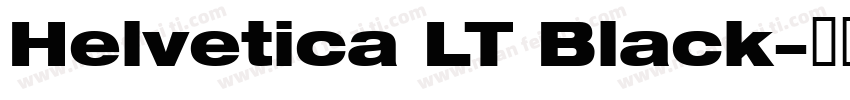 Helvetica LT Black字体转换